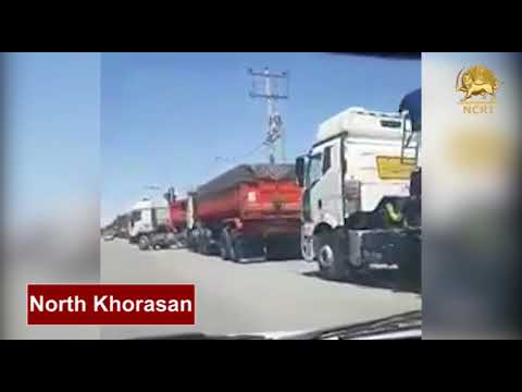 North Khorasan Province, Iran. May 22, 2018, The Nationwide Strike of Heavy Truck Drivers