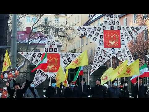 آکسیون اعتراضی ایرانیان آزاده و هواداران سازمان مجاهدین در استکهلم-۲۱دیماه۱۴۰۰