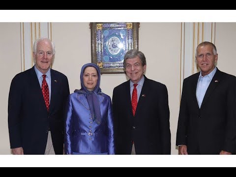 Senior U.S. Senate Delegation, Maryam Rajavi meet in Tirana, the Albanian Capital