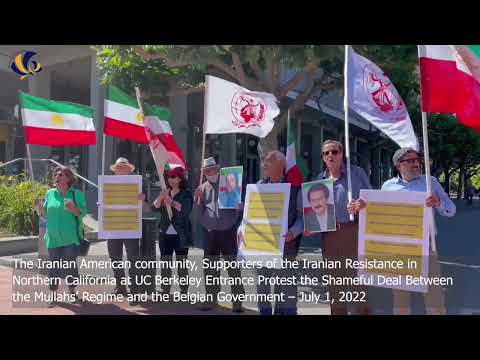 Rally of the Iranian American community, in Northern California, Berkeley – July 1, 2022