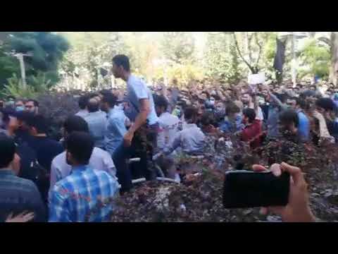 حمله وحوش بسیجی به دانشجویان به پاخاسته دانشگاه پلی تکنیک - ۲۸ شهریور