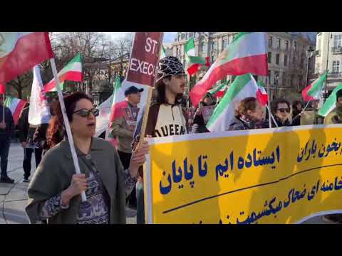 Oslo, Norway—April 29, 2024: MEK Supporters Rally Against the Regime’s Executions in Iran.