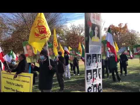 تجمع ایرانیان آزاده در واشنگتن در همبستگی با قیام اصفهان