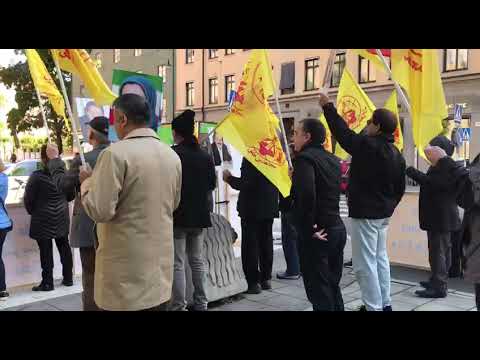 تظاهرات ایرانیان آزاده در استکهلم سوئد در برابر دادگاه دژخیم حمید نوری-۲۳شهریور