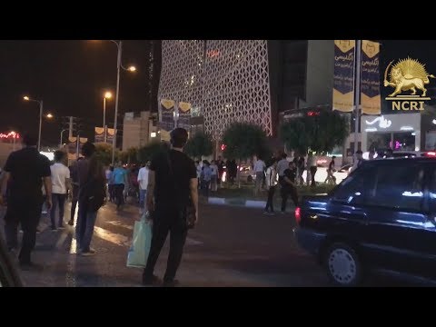 KARAJ, Iran, August 1, 2018. Anti-regime protests resume for second night