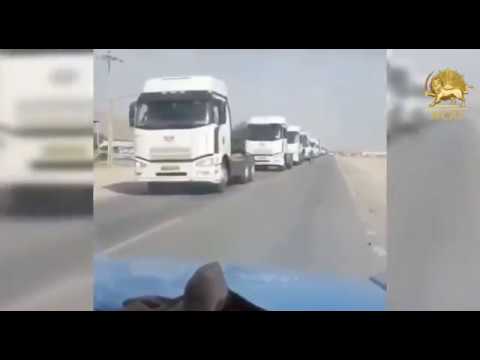 Kavar, central Iran: The tenth Day of Truckers Strike, May 31, 2018