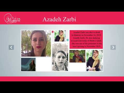 Azadeh Zarbi slain in the Iran Uprising in November 2019