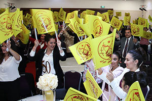 Iranian supporters of Iran’s main opposition group, the PMOI (or MEK), in London