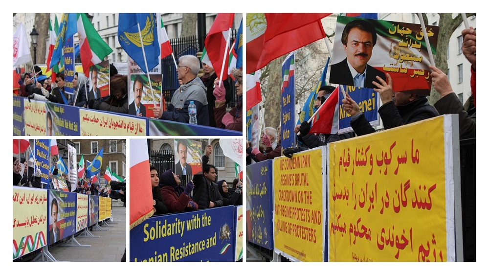 Anglo Iranians, MEK and NCRI Supporters Hold Rally in