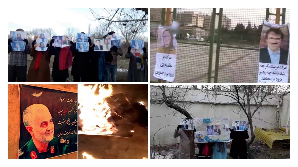 Iran: Posting Pictures of Resistance’s Leadership, Torching Soleimani in Tehran, Other Cities