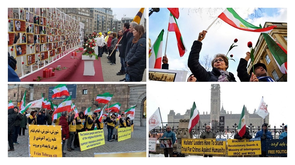 NCRI and MEK Supporters Organize Worldwide Protests in Solidarity With Iran Protests and Iraq Protests 