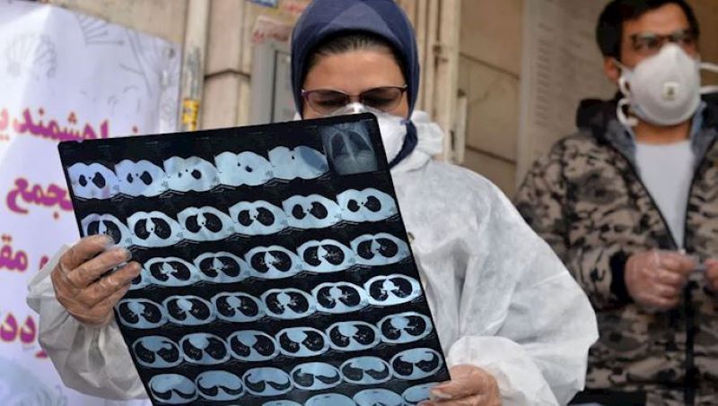 Iran, coronvirus outbreak - a hospital in Tehran