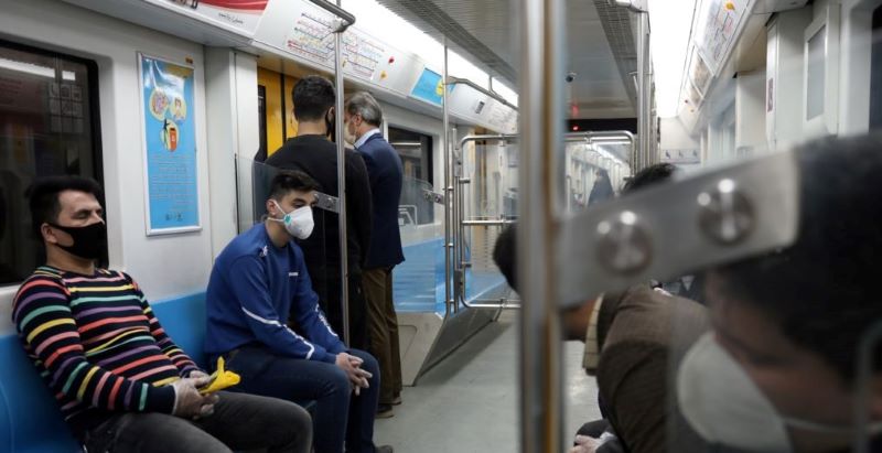 Iran: Coronavirus outbreak, Tehran Metro
