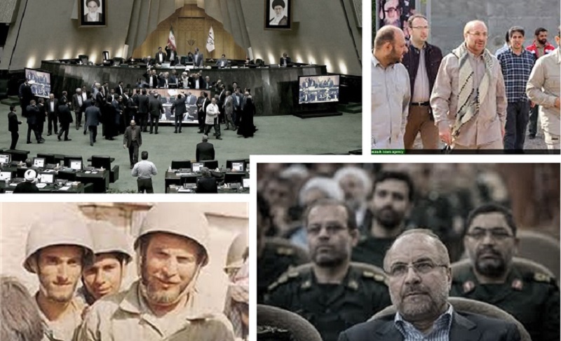 Qalibaf, one of the commanders of the Iranian regime's terrorist IRGC, candidate of the mullahs' parliament speaker