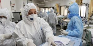 Iran: A nurse in a Tehran hospital amid widespread outbreaks of coronavirus in the country