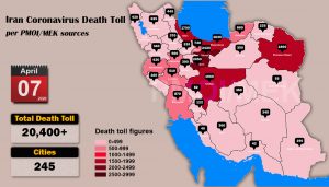 Over 20,400 dead of coronavirus (COVID-19) in Iran-Iran Coronavirus Death Toll per PMOI MEK sources