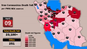 Over 23,100 dead of coronavirus (COVID-19) in Iran-Iran Coronavirus Death Toll per PMOI MEK sources