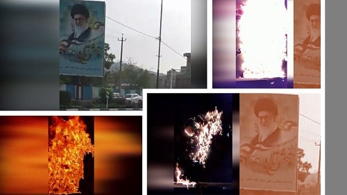 Karaj-–-Torching-Ali-Khamenei’s-banner-–-May-5-2020