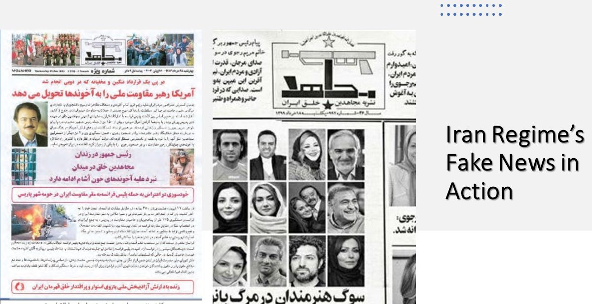 Iran Regime’s Fake News in Action