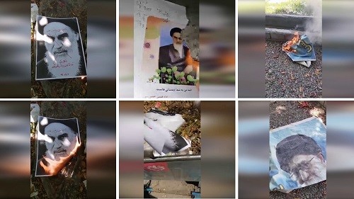 Tehran-and-various-other-cities-Setting-alight-Khomeini-and-Khameneis-photos-on-the-anniversary-of-Khomeinis-death-May-31-to-June-3-2020-6