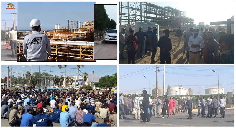Iran: The Fourth Week of Oil, Gas and Petrochemical Workers Strike in 55 Centers in 24 Cities of 12 Provinces