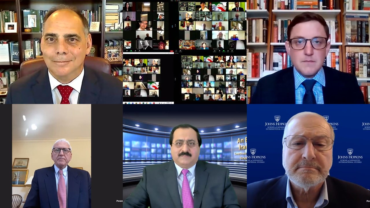 The National Council of Resistance of Iran (NCRI)-US Office hosted an online conference discussing what is the most effective policy on the regime ruling Iran.