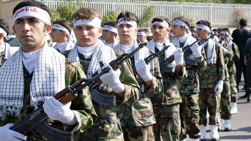 Basij forces (The Organization for Mobilization of the Oppressed), a paramilitary volunteer militia