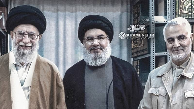 Hassan Nasrallah meets Ali Khamenei and Qassem Soleimani in Iran