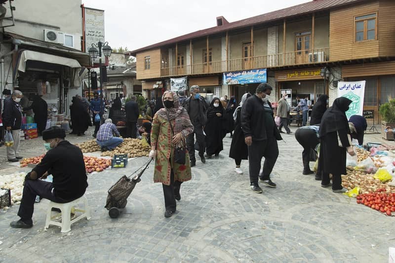 The Bazar of Gorgan, north Iran. The MEK announced on January 27, that the Coronavirus death toll in Iran had exceeded 207,300.