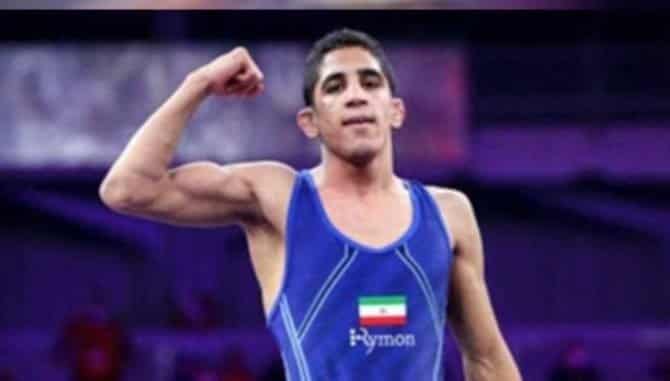Iranian wrestler Mehdi Ali Hosseini