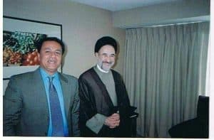 Kaveh-Afrasiabi-Left-with-Mohammad-Khatami-regimes-former-President-Right