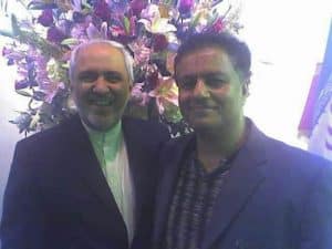 Kaveh-Afrasiabi-Right-with-Javad-Zarif-Left-Irans-regime-Foreign-Minister.