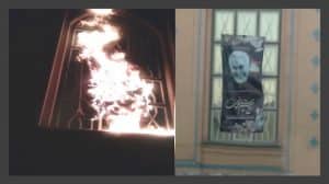 Tehran – Torching Qassem Soleimani’s banner, the eliminated commander of the terrorist Quds Force - 