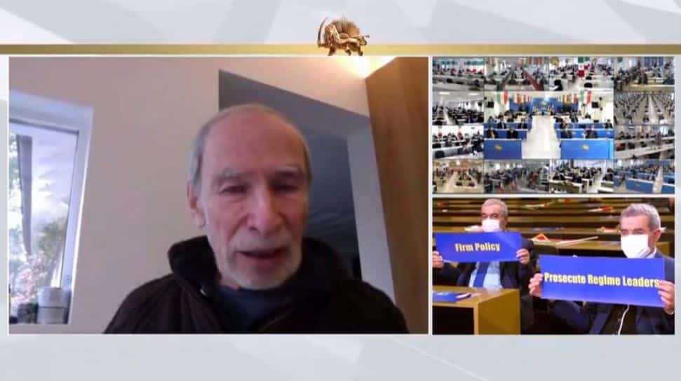 Prof. Eric David speaks to the online conference - February 4, 2021