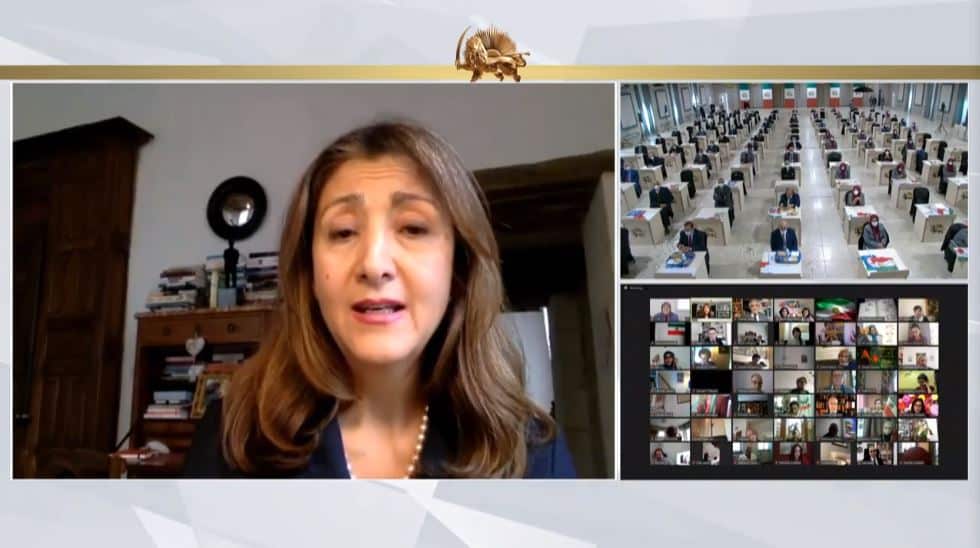 Ingrid Betancourt speaks to the online conference - February 4, 2021