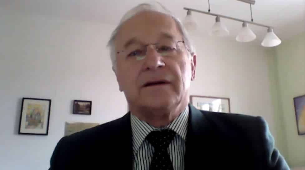 Martin Patzelt speaks to the online conference - February 4, 2021