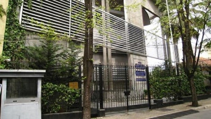 The Iranian regime's embassy in Tirana, Albania