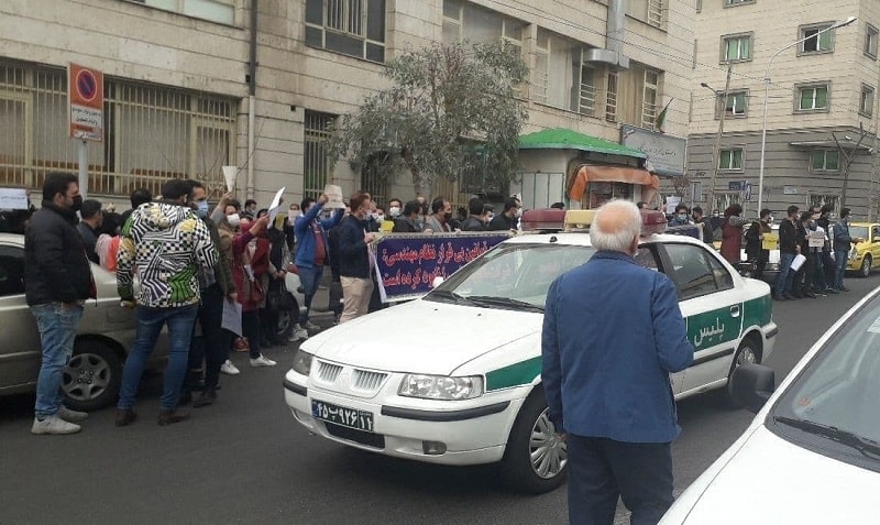 Urban engineers in Tehran hold rally - February 17, 2021