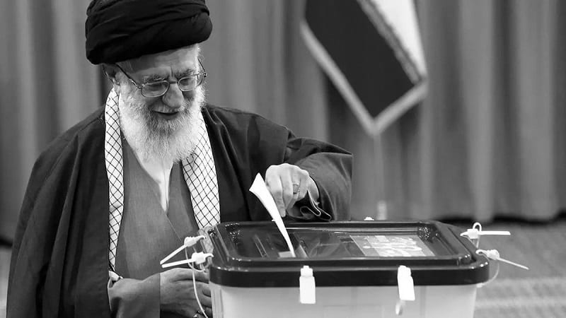 Photo of Khamenei voting