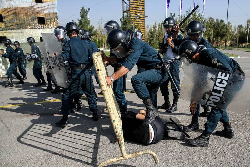 iran-regimes-police-hold-a-maneuver-on-eve-of-nowruz