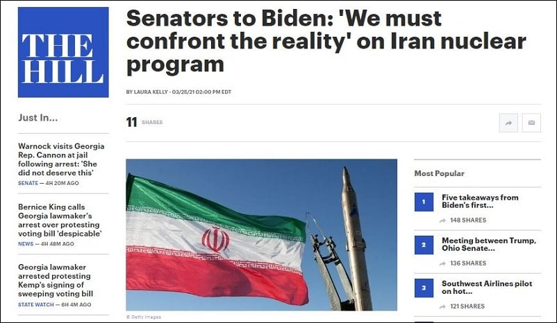 the-hill-senators-to-biden-we-must-confront-the-reality-on-iran-nuclear-program