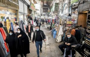 Tehran Iran Bazar coronavirus