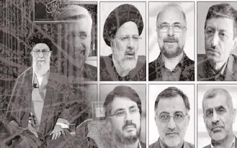 Khamenei and different Iranian regime presidential candidates