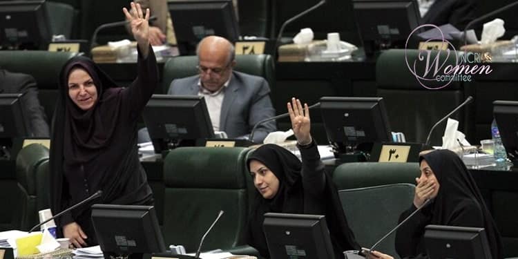 Iranian Majlis- women counting their votes