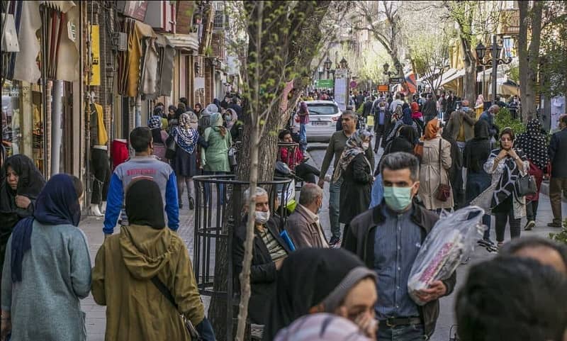People walking on the streets of Tabriz, Iran