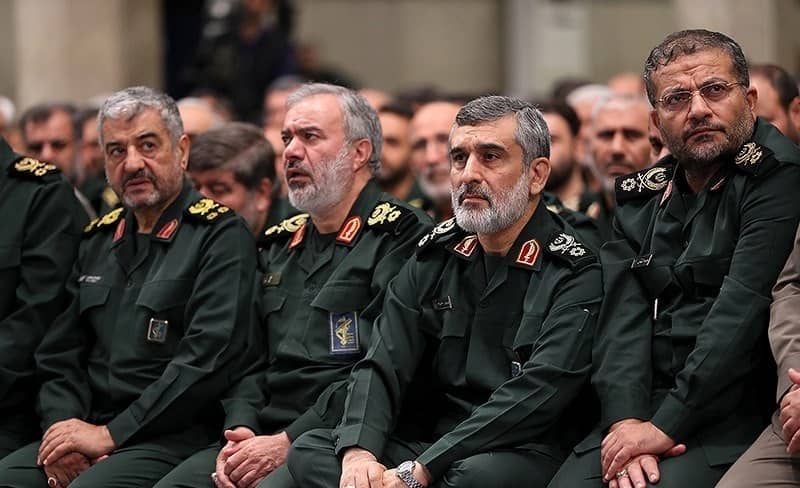 photo of IRGC commanders in Iran