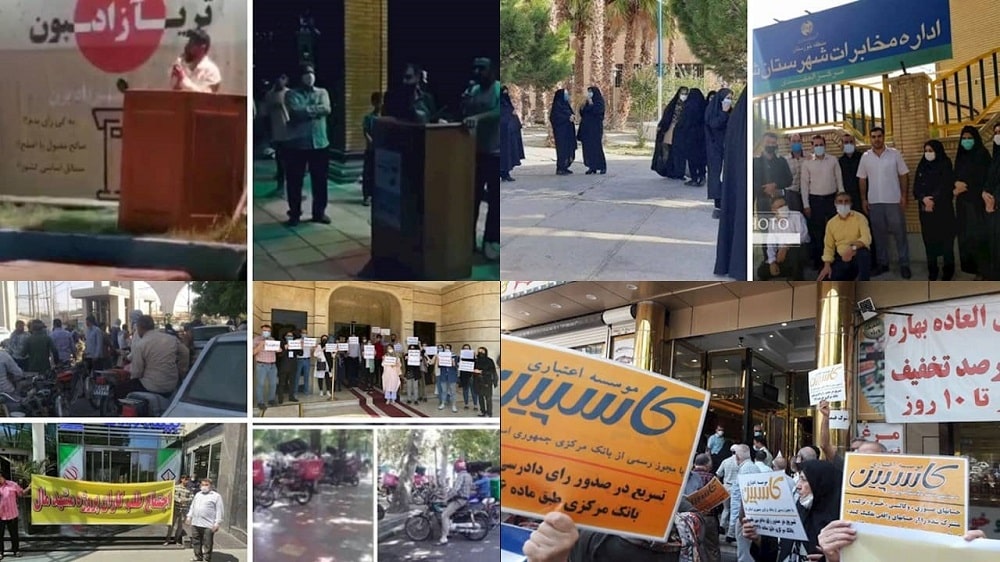 Reports from Iran indicate protests by people from all walks of life continue across Iran, days before the regime’s sham presidential election