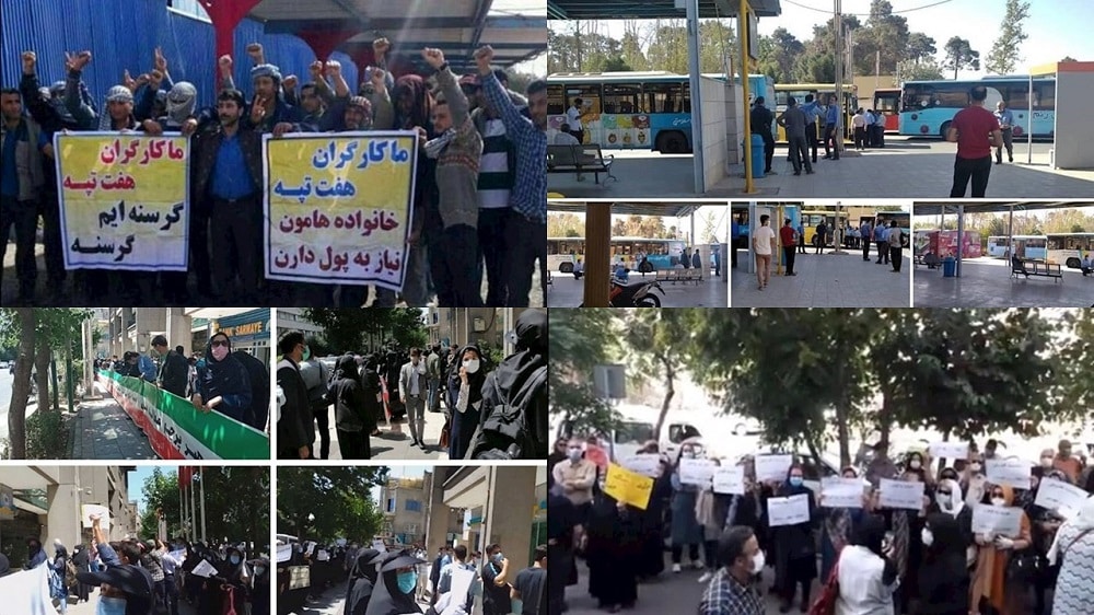 Many Iranian cities witnessed protests by people from all walks of life due to the ongoing economic crises,