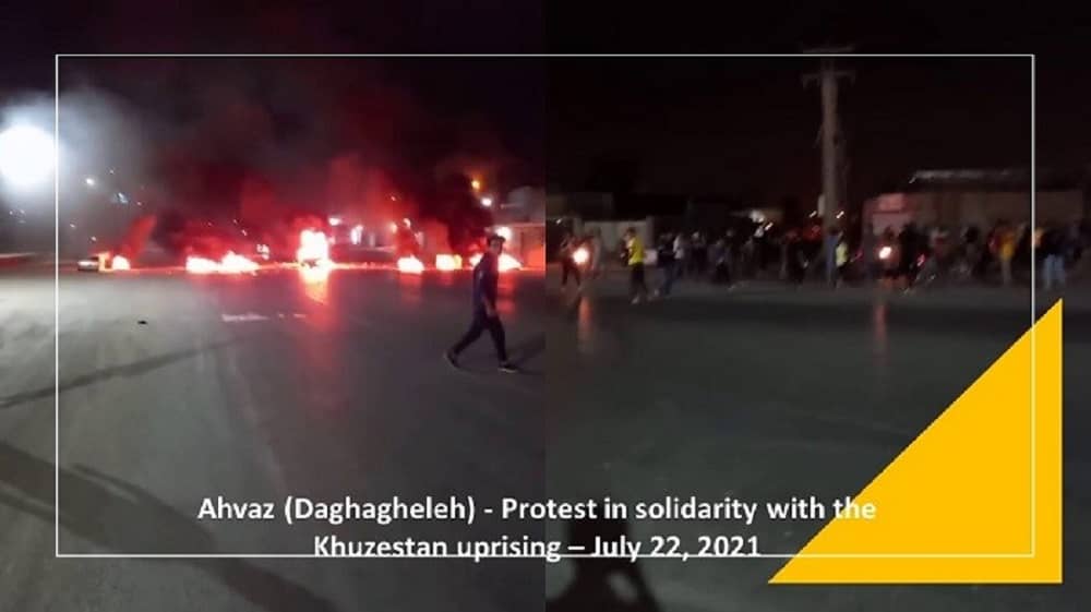 Daghagheleh (Ahvaz) – Protest against water shortages – July 22, 2021
