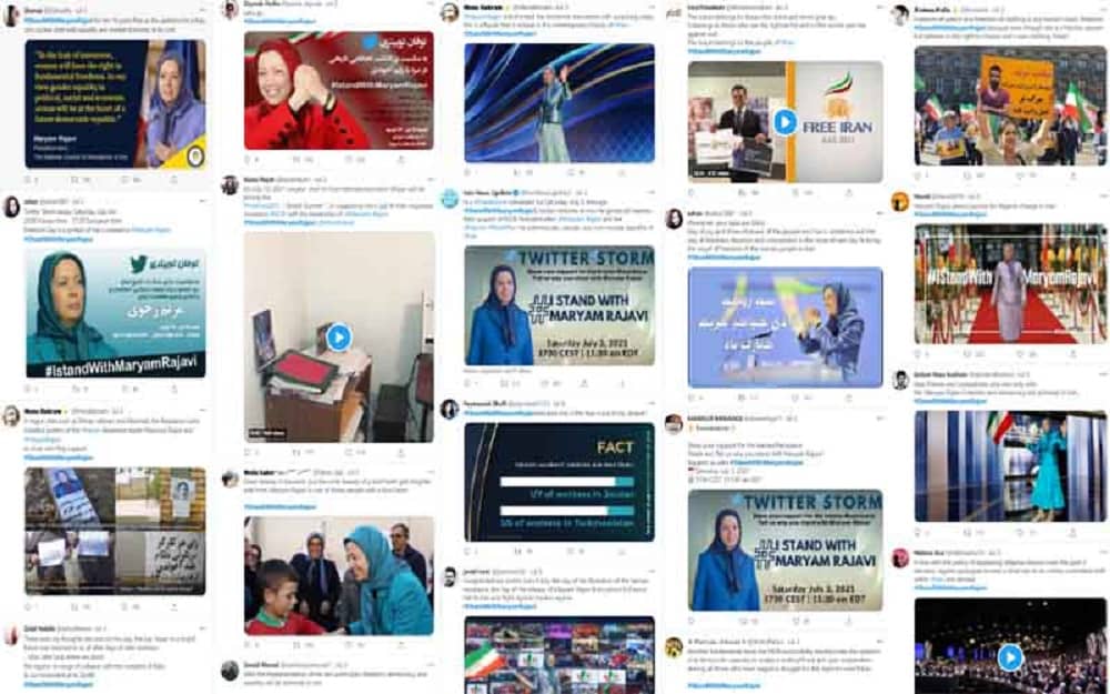 Iranian-Netizens-Tweet-Strom-in-Support-of-Maryam-Rajavi